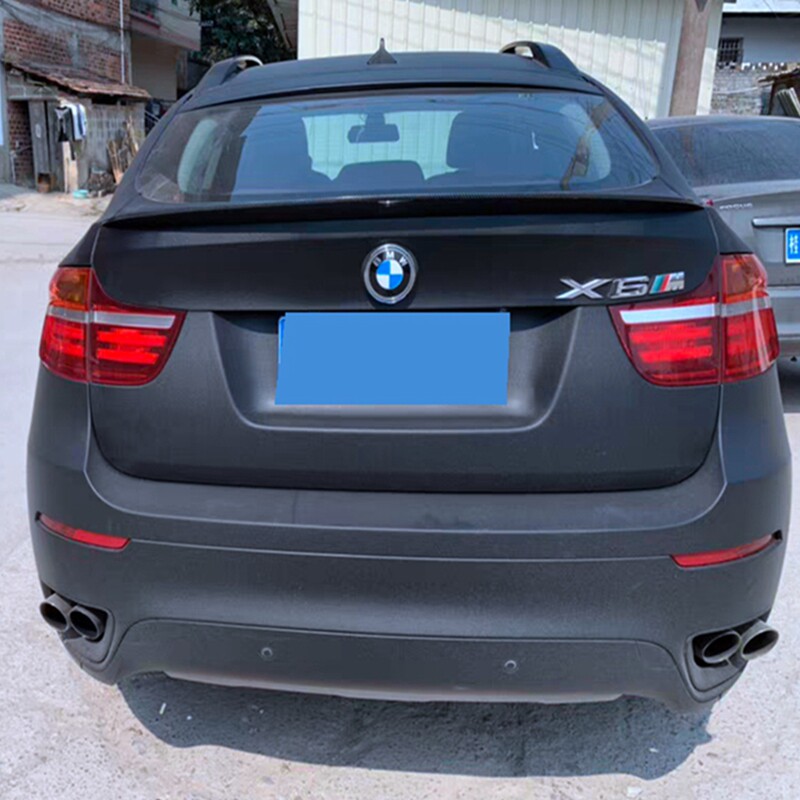 适用于08-19款宝马X6尾翼 宝马X6?E71改装专用 免打孔烤漆定风翼