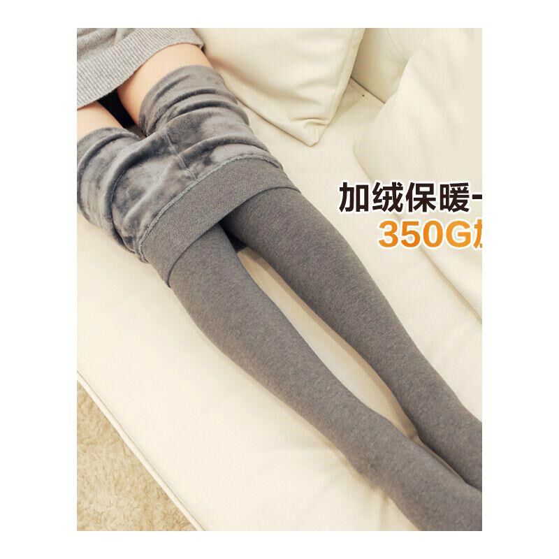 打底裤女冬季加绒加厚外穿保暖绒裤高腰大码棉裤灰色一体秋裤内穿