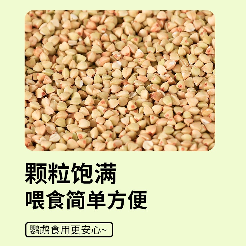 小太阳玄凤鹦鹉鸟粮无壳荞麦专用零食去壳荞麦米仁鸟食虎皮自配粮图片