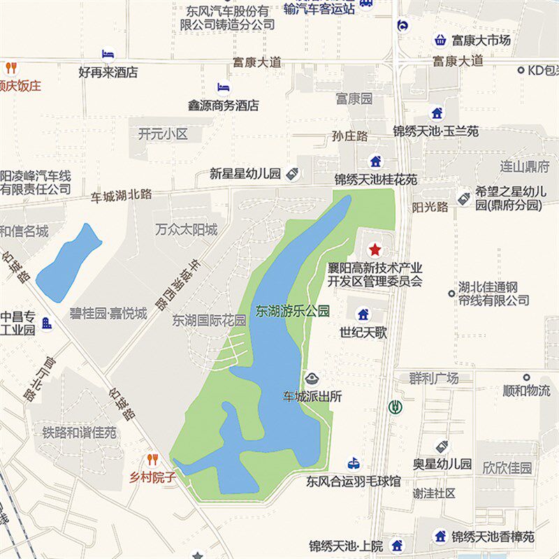 2024新款襄阳市城区地图办公室挂图高清防水墙壁装饰实物推荐定制