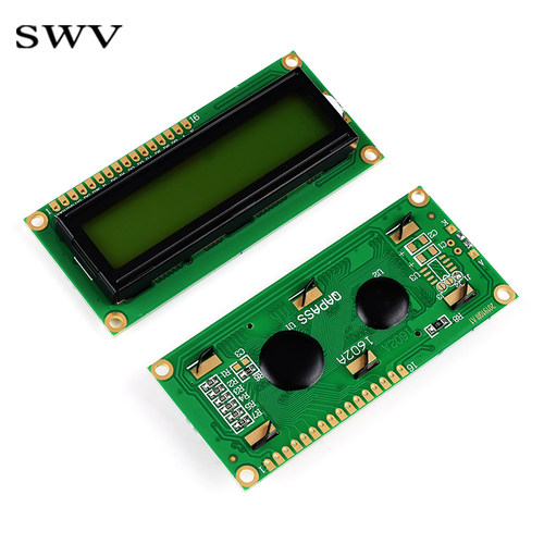 LCD1602A 液晶显示屏IIC/I2C模块5V蓝屏黄绿屏灰屏黄屏3.3V焊排针