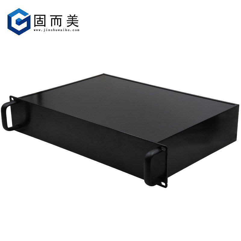 2U功放机箱19寸铝型材机箱2u全铝面板定制工业加厚2U铝机箱设计