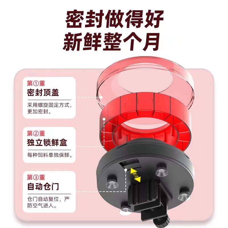 老渔匠自动定时喂鱼器 鱼缸自动投食喂鱼神器 锦鲤龙鱼乌龟投食器