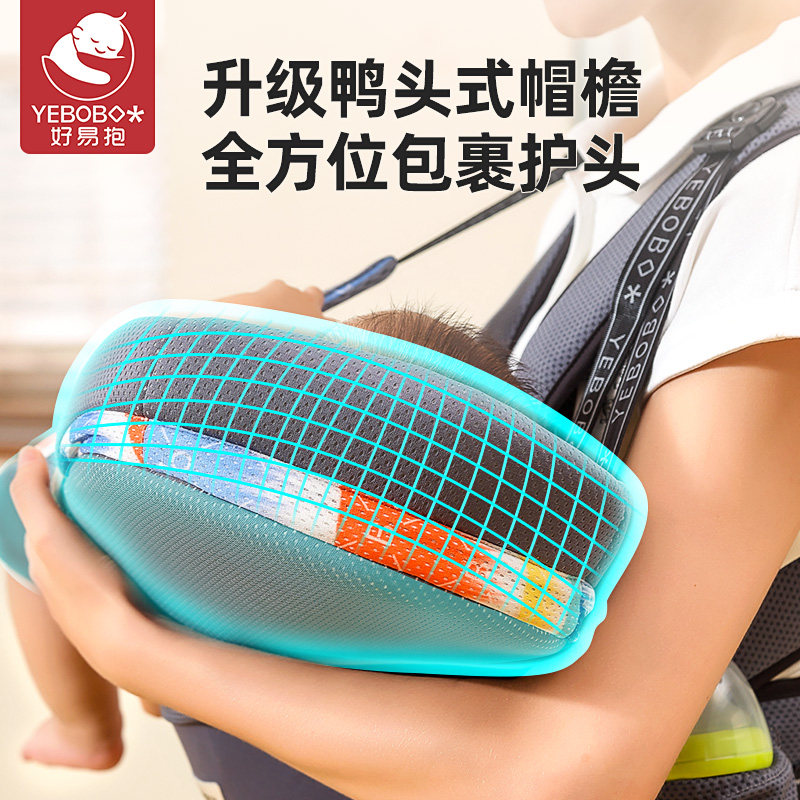 腰凳婴儿轻便四季宝宝抱婴袋前抱式初生双肩横抱多功能抱娃神器坐