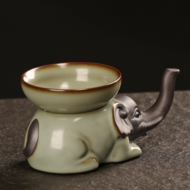 熹言创意茶滤茶漏器 陶瓷茶漏滤漏网 功夫茶过滤网茶具配件茶滤网