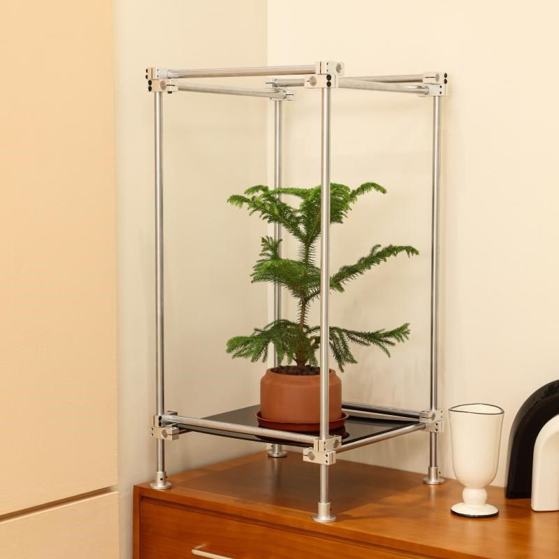 定制光轴DIY展示架精品手办置物架艺术品陈列架子绿植灯架亚克力