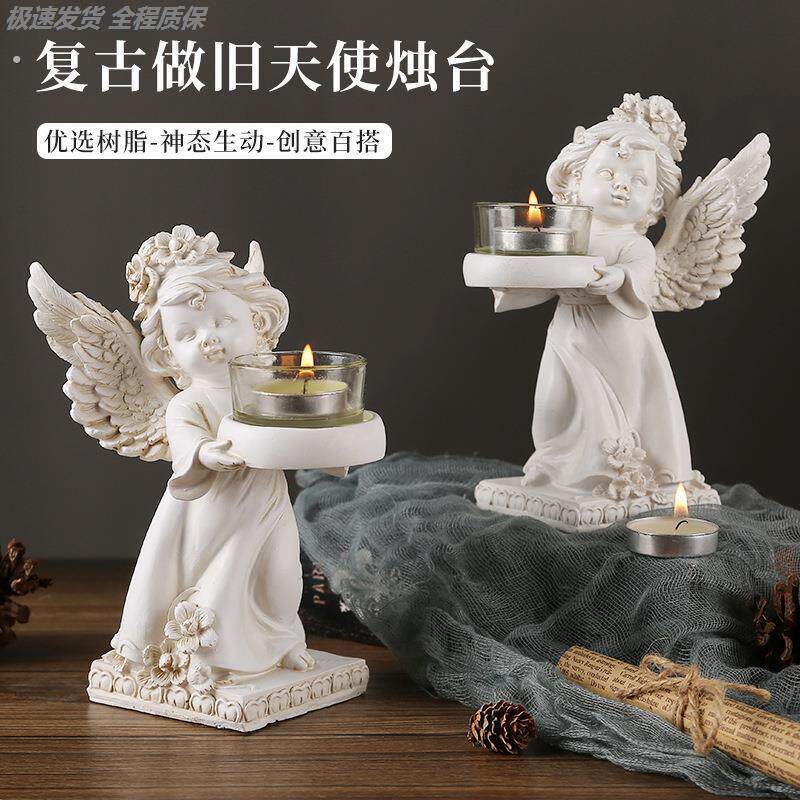 欧式蜡烛台座摆件高级轻奢风烛光晚餐场景布置氛围感香薰蜡烛托台图片