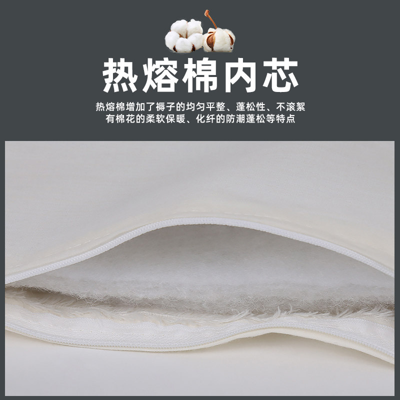 热熔褥子白褥子单人床学生宿舍用制式棉褥子床垫保暖热熔棉垫被子