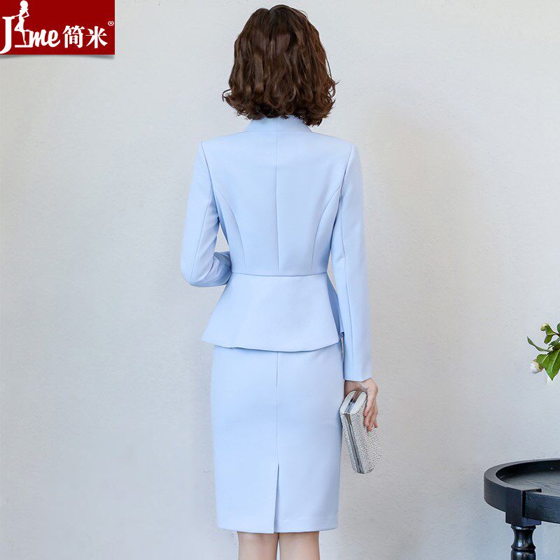 职业套装女西装套裙2024秋冬新款气质女神范正装ol名媛西服工作服