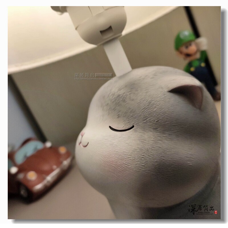 可爱猫咪台灯 卡通儿童卧室床头灯usb充电遥控公主女孩少女小夜灯