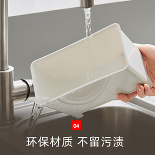 残渣沥水篮日式带导水槽厨余剩菜饭过滤神器水槽台面垃圾桶收纳筐