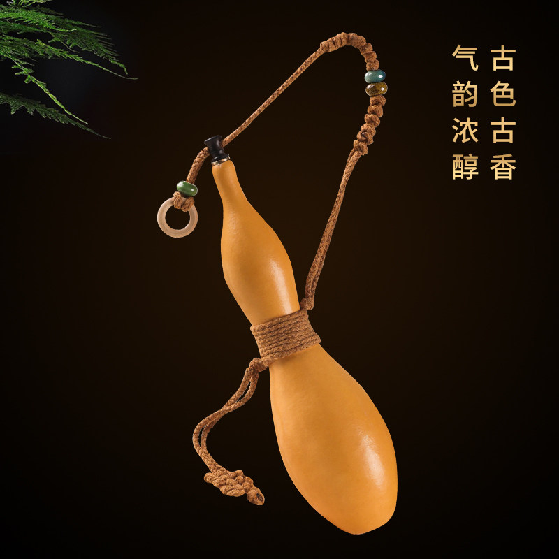 葫芦酒壶水壶开口悟空猴不死斩酒葫芦装酒装水复古风随身天然文玩