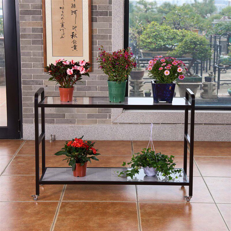多层铝合金花架户外盆景架阳台植物架客厅落地花架子多肉架绿萝架