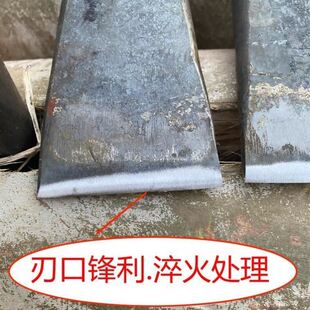 柴尖全钢劈柴破桩神器农村轨道钢铁尖高锰钢特大号劈木头楔子斧子