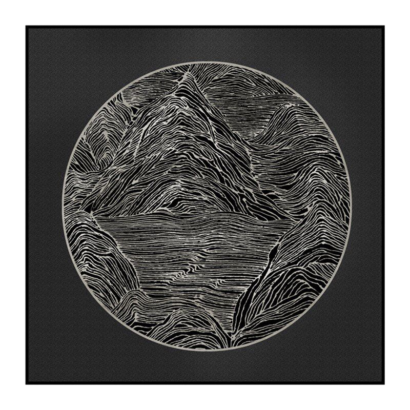 金箔漆画 手工浮雕立体艺术挂画 新中式奢华客厅玄关山水精装壁画
