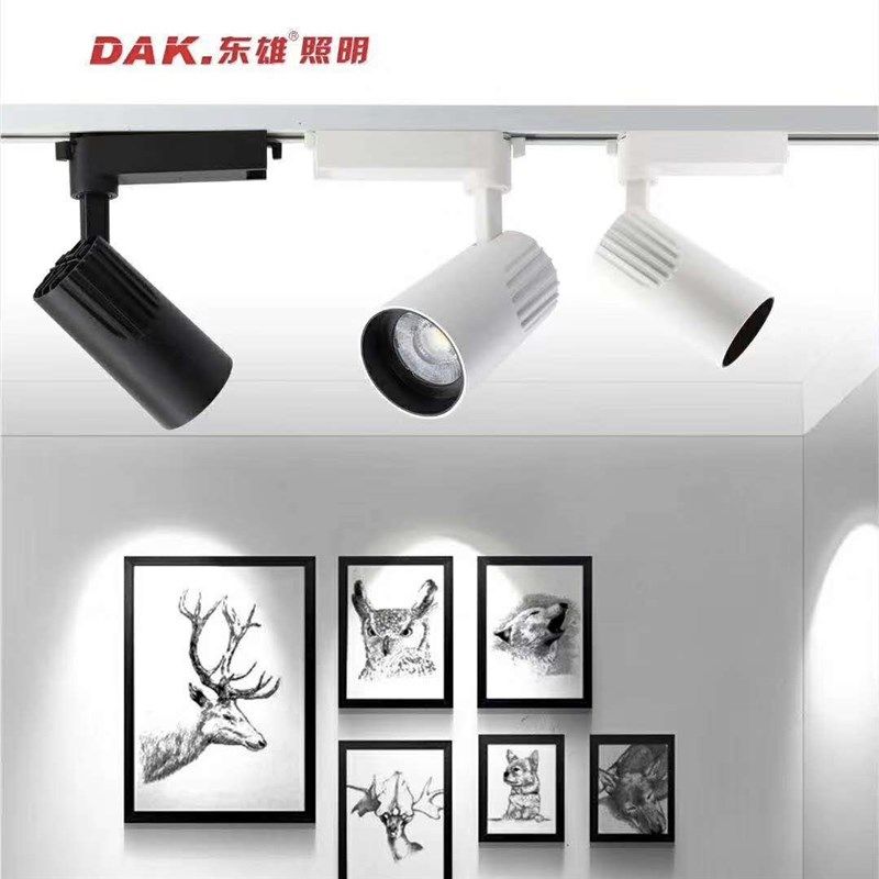 东雄照明led导轨灯服装店cob轨道射灯聚光灯30w40w商场鞋店背景墙