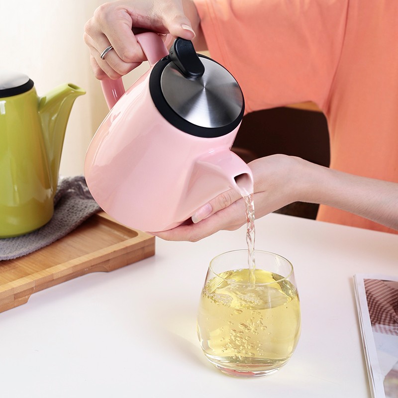 陶瓷茶壶手冲咖啡壶花草茶壶凉水壶大容量防爆耐热餐厅酒店泡茶器