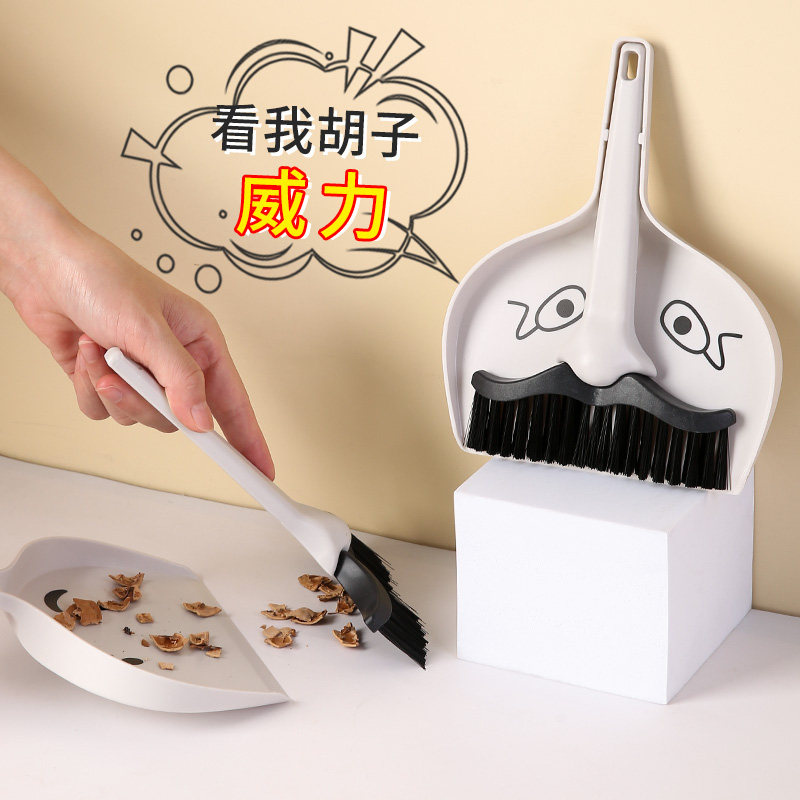 桌面扫把套装家用扫桌子灰尘卧室办公室垃圾铲迷你小扫把簸箕组合图片