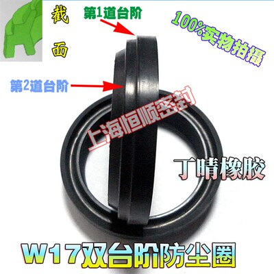 GPW/W17/ADA双台阶防尘圈10*18/12*20/14*22/15*23/16*24*4/8油封