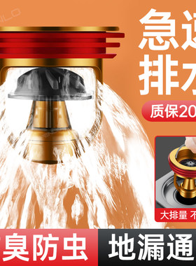 地漏防臭器卫生间下水道防返臭神器厕所反味防小飞虫封闭盖内芯口