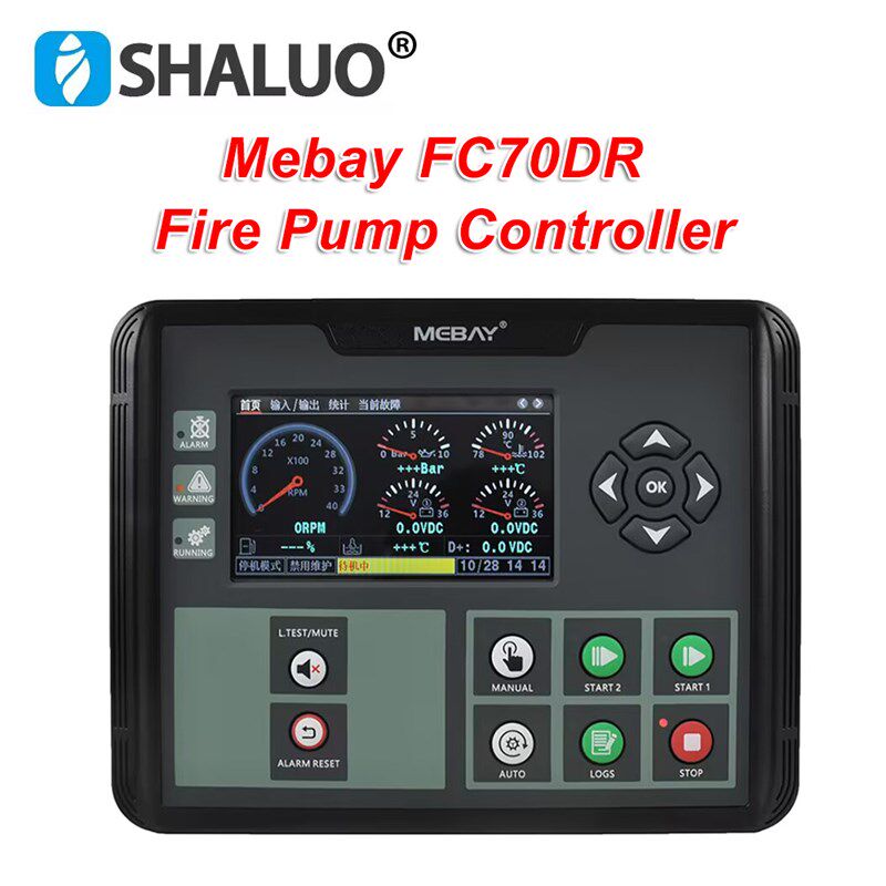 FC70DR消防水泵机组监控保护显示模块MEABY铭贝RS485全自动控制器