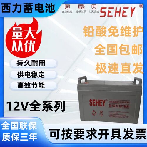 SEHEY西力蓄电池12V7/12/17/24/38/40/65/100/120/150/200/250AH