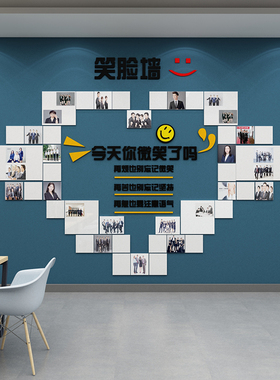 员工团化风采荣誉展示照片墙面贴公司企业文队公象布置办形室装饰
