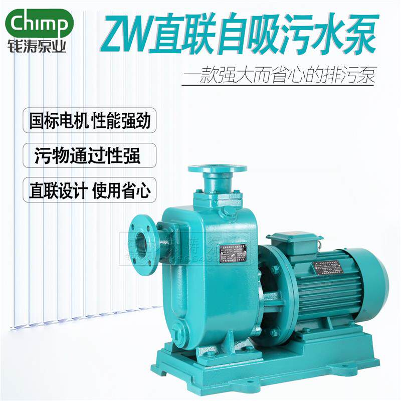 钱涛自吸污水泵化粪池抽粪泥浆泵工业抽泥沙无堵塞排污泵380