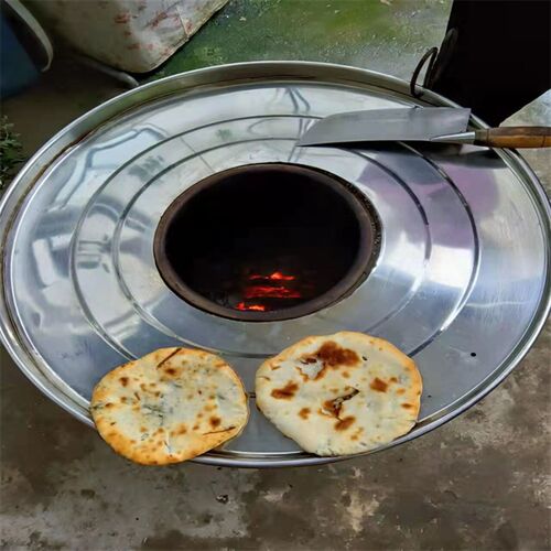 缙云荆干菜烤桶烧炉子金华酥葱油饼加厚不锈钢梅州锅盔衢州木摆摊