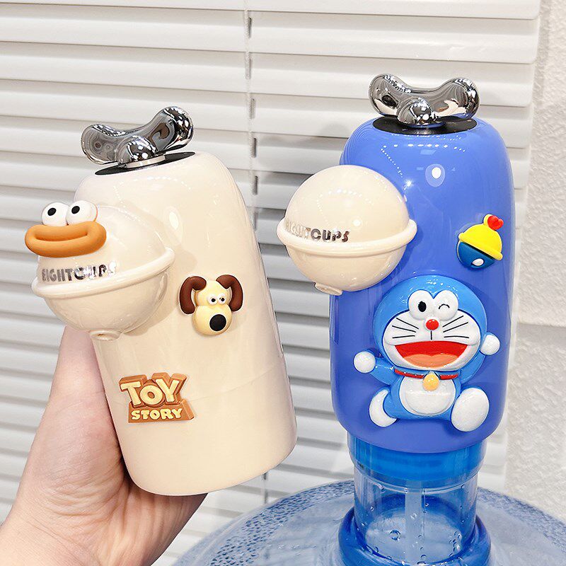 叮水猫桶装水抽水器可爱客通家用卡厅电动饮水机取当器自动抽水泵