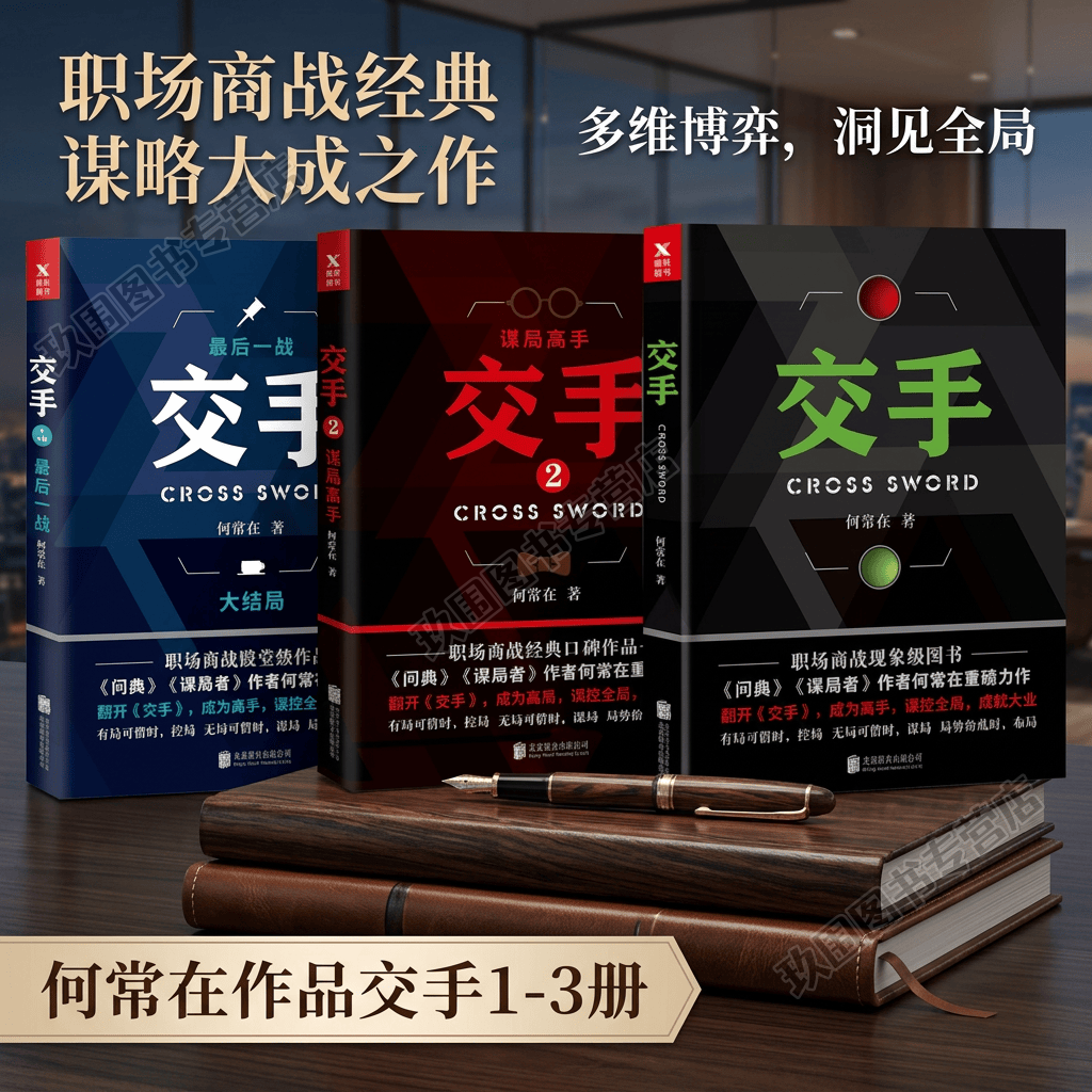 【正版全3册】交手1+交手2谋局高手+交手3大结局最后一战 何常在著 职场商战谋控全局成就大业 经典政商权谋小说 北京联合出版公司