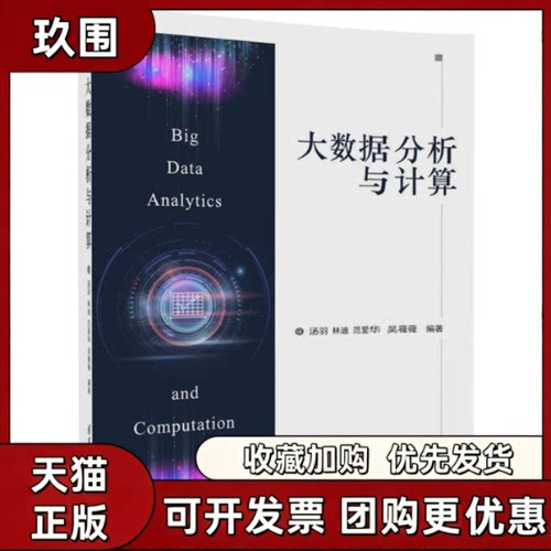 【正版书籍】大数据分析与计算汤羽林迪范爱华吴薇薇清华大学出版社