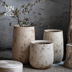 陶罐大号种植特大摆件粗陶禅意陶瓷花坛花盆花瓶客厅绿植庭院装饰