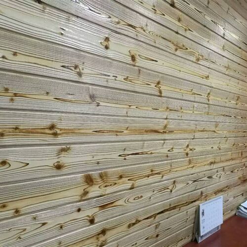 桑拿板实木免漆浅碳化扣板吊顶阳台护墙板墙裙松木杉木防腐地板材