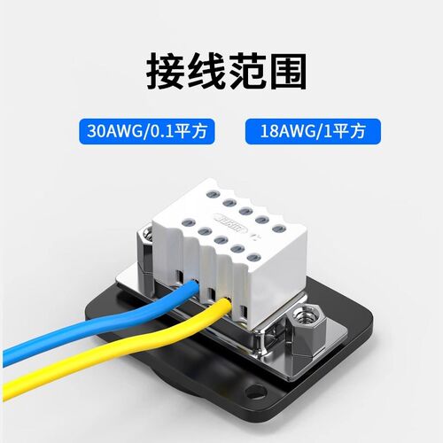 串口DB9五金面板插座连接器D型9针模块母转母公接头RS232免焊插头