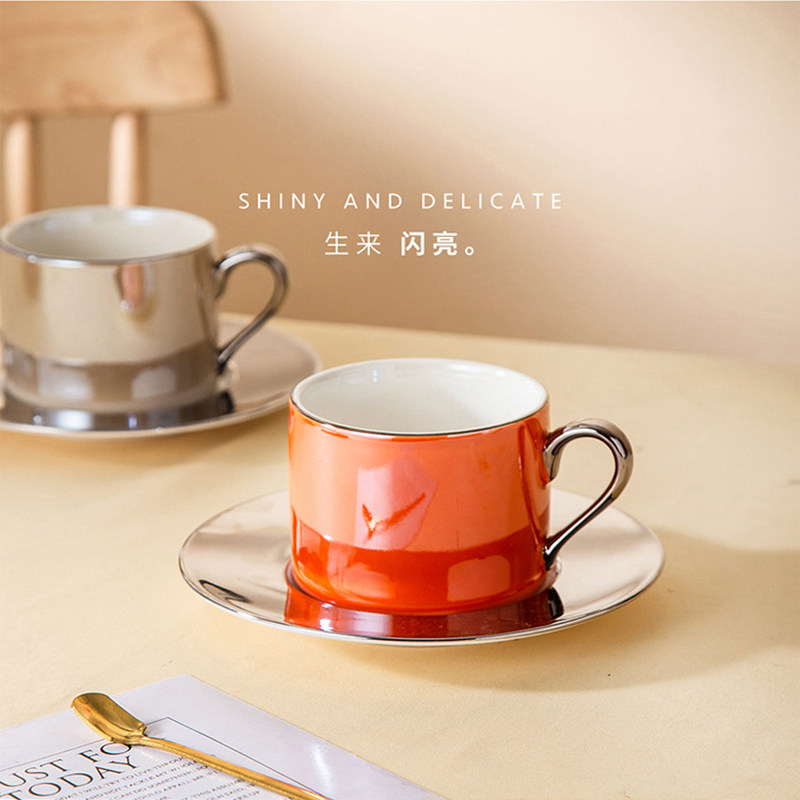 珠光彩陶瓷高级感轻奢花茶壶家用咖啡杯子英式下午茶茶具套组泡茶