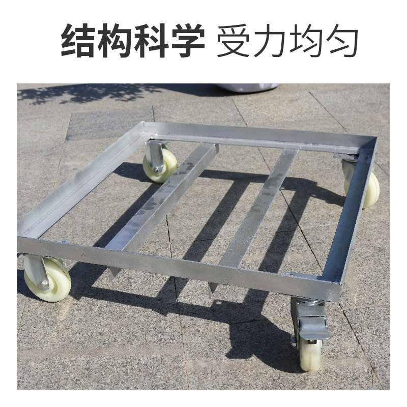 防腐木花箱带轮可移动定制户外庭院阳台室内正方形实木加厚大花盆