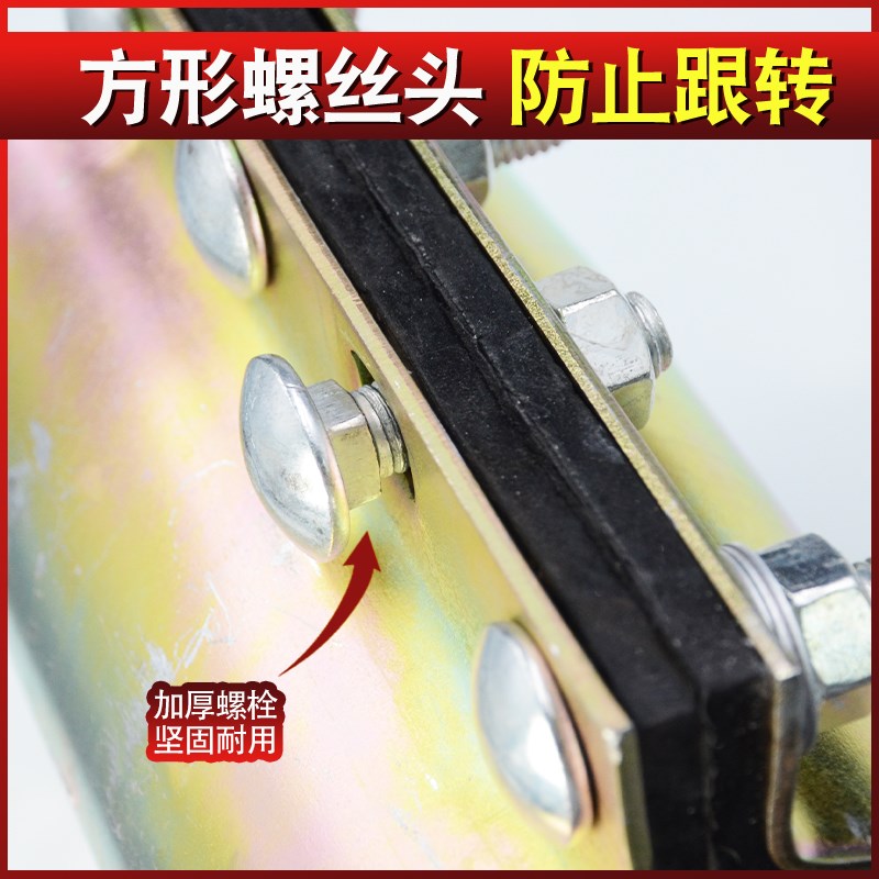 钢板哈夫节抢修接水管抱箍补漏神器快速接头夹紧器变径分水三通图片
