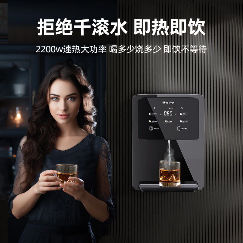 惠尔顿管线机家用直饮机壁挂式即热净水加热一体嵌入式饮水机H6