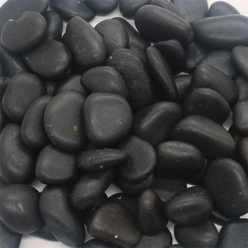 黑色鹅卵石雨花石原石天然园林庭院铺路石头园艺铺面石子小鹅软石