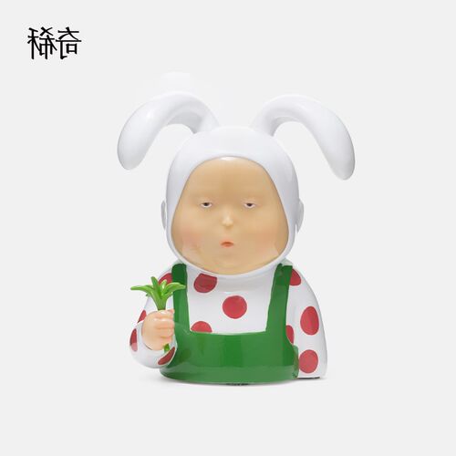 稀奇艺术《表情包》兔比比办公室桌面可爱搞笑雕塑摆件艺术礼物