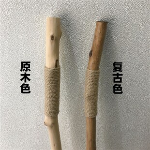 服装店展示架吊顶架悬挂女装陈列吊架树枝衣架麻绳吊杆橱窗吊挂