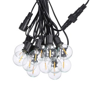 复古G40灯泡E12小螺口灯串灯泡25个装110V/220V玻璃LED装饰光源
