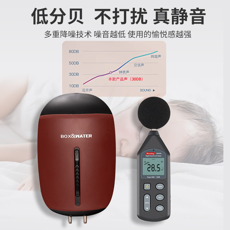 博特超静音氧气泵家用鱼缸增氧机 3W单孔及10W双孔打氧机养鱼用