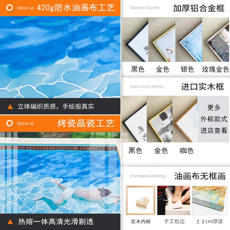 装饰画定制艺术微喷壁画订海报打印照片放大挂墙挂画定制来图定做