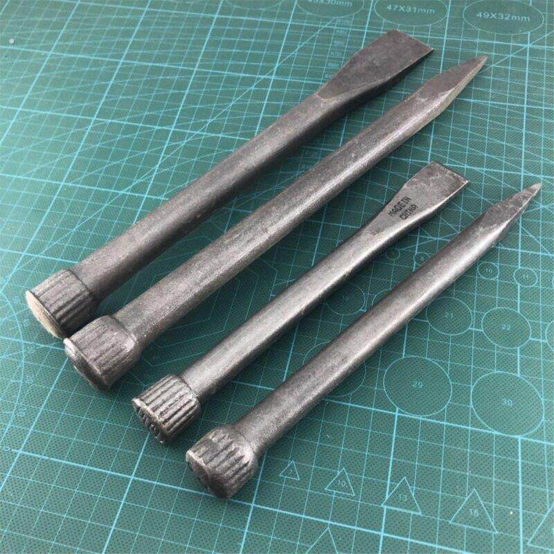 精工石匠专用工具凿子特钢錾子宰子平头扁凿凿水泥墙钢钎子铁占子