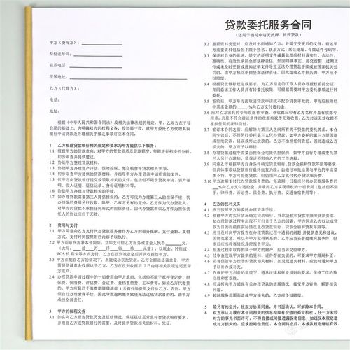 委托贷贷居间服务协议代理借款合同协金融服务公司受托借款单议书