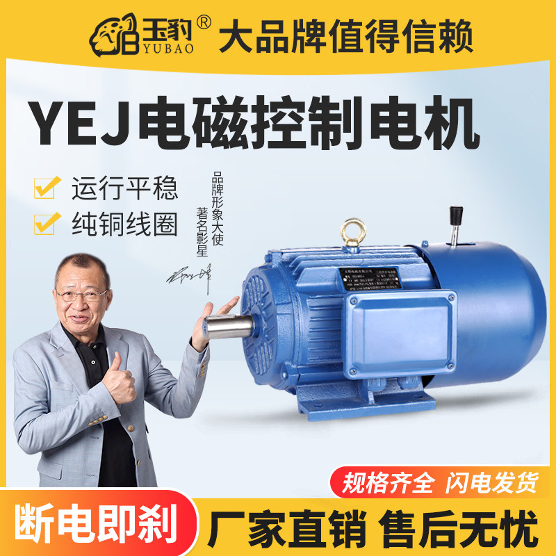 铜芯Y2EJ达机制动三相异步电动机380V失电刹车电磁铜线马电带抱闸