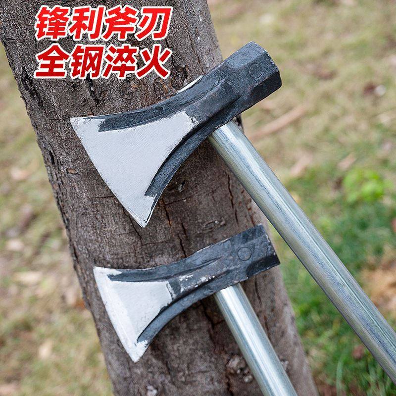 包邮砍柴斧子劈柴家用开山斧伐木木工斧头纯钢全钢户外大号锻造成