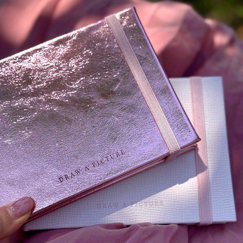 轻听300g全棉锁线封t水彩本素o本ske胶chbo描k丙烯麦克笔绘画可携